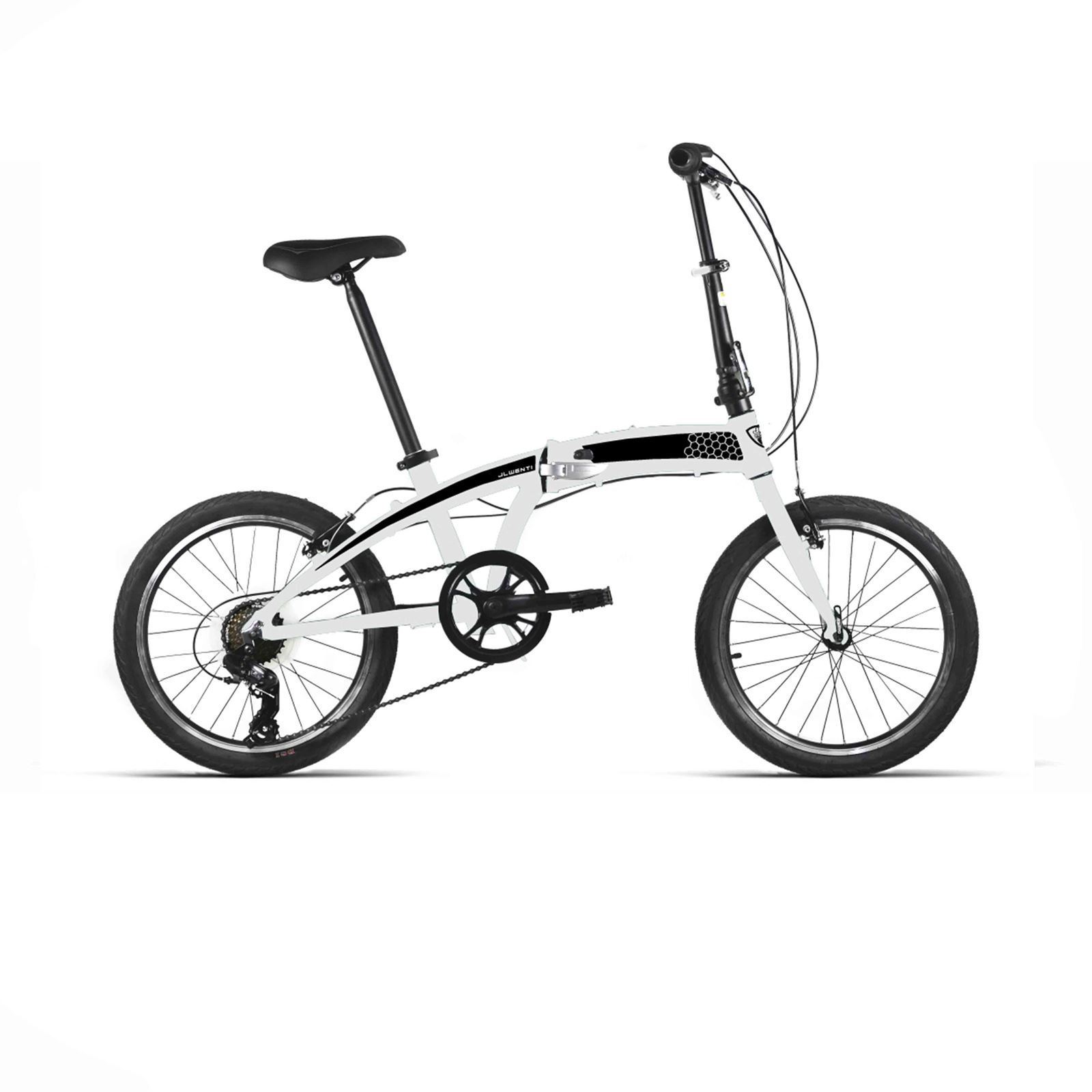 Bicicleta PLEGABLE 20" ACERO 6VEL REVO SHIM. BLANCO - Imagen 1