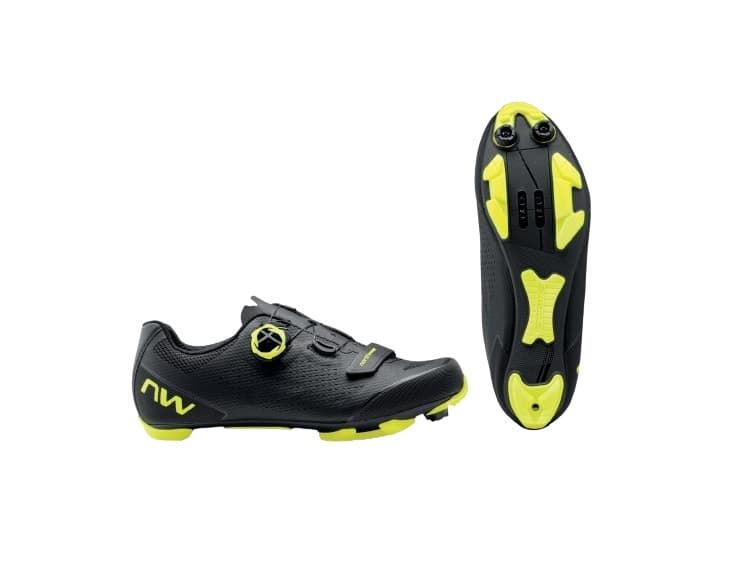 Bota NW Razer 2 negro-amarillo flúor MTB t-44 - Imagen 1